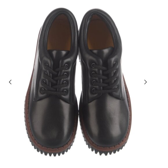 NEW 4CCCCEES Leather Plita Cita Heeled Loafers in black for women 825 10m5 - Picture 3 of 7